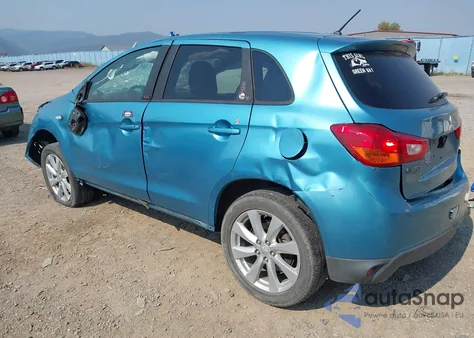 2014 Mitsubishi Outlander Sport Es from USA, damaged, VIN 4A4AR3AUXEE009563